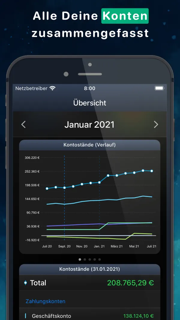 Haushaltsbuch MoneyStats Screenshot 8