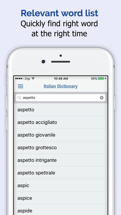 Screenshot #2 pour italien Dictionnaire +