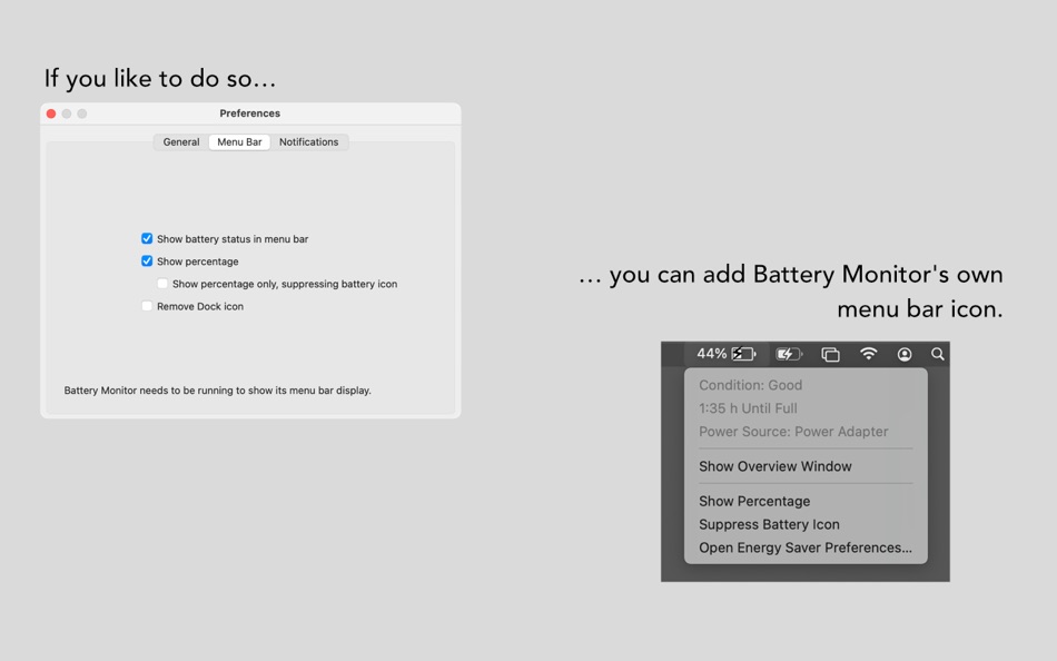 #5. Battery Monitor (macOS) 由: Marcel Bresink Software-Systeme