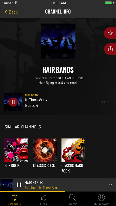 Rock Radio - Curated Music Screenshot