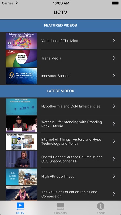 UCTV Videos and Podcasts