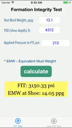 OilField FIT & Leak-Off Test iPhone image 1