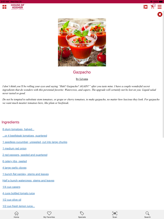 House Of Kosher iPad screenshot 6 - Shopping app