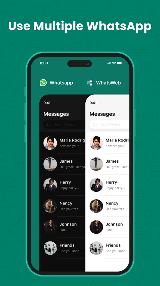 #2. WT Web - Dual Chat (iOS) Podle: Namrata Akabari