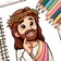 The Bible cute coloring book app icon - Entertainment app for iPhone