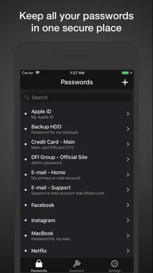 Passwords Cloud screenshot 1