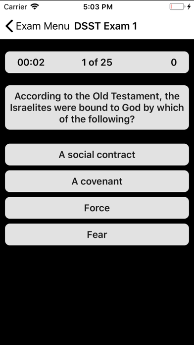 Screenshot 1 of DSST Ethics America Prep App