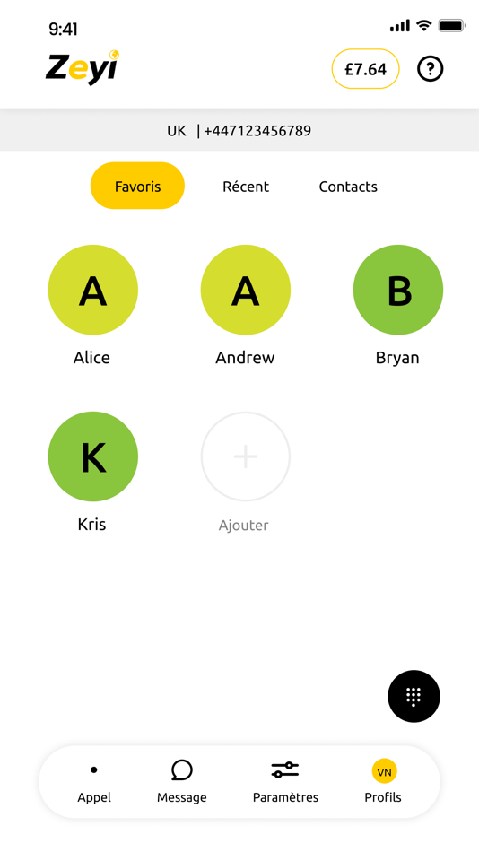 #3. Virtual numbers / Second line (iOS) 由: FRANCE TELEPHONY