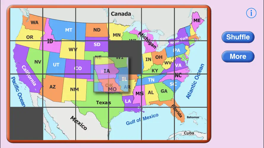 United States Puzzle screenshot 2