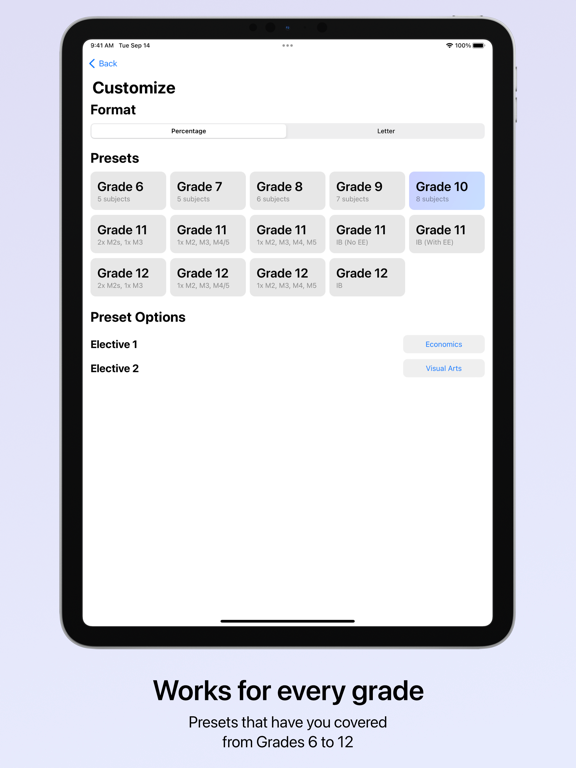 Screenshot #5 pour GPA Calculator by Michel
