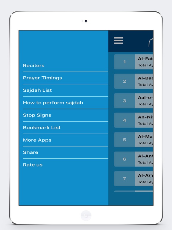 Quran Kareem with Translation iPad screenshot 3 - Book app