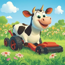 Cow Lawn Mower:MATH5