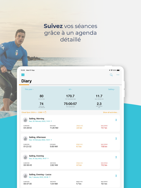 Screenshot #6 pour Waterspeed: Suivi sports d’eau