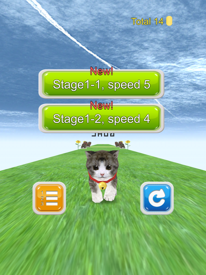 #3. Cat Run - kitten running game (iOS) Bởi: Tomoichi Miyata
