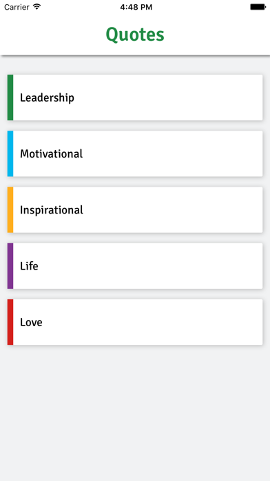 Screenshot #1 pour Quotes -  Best quotes