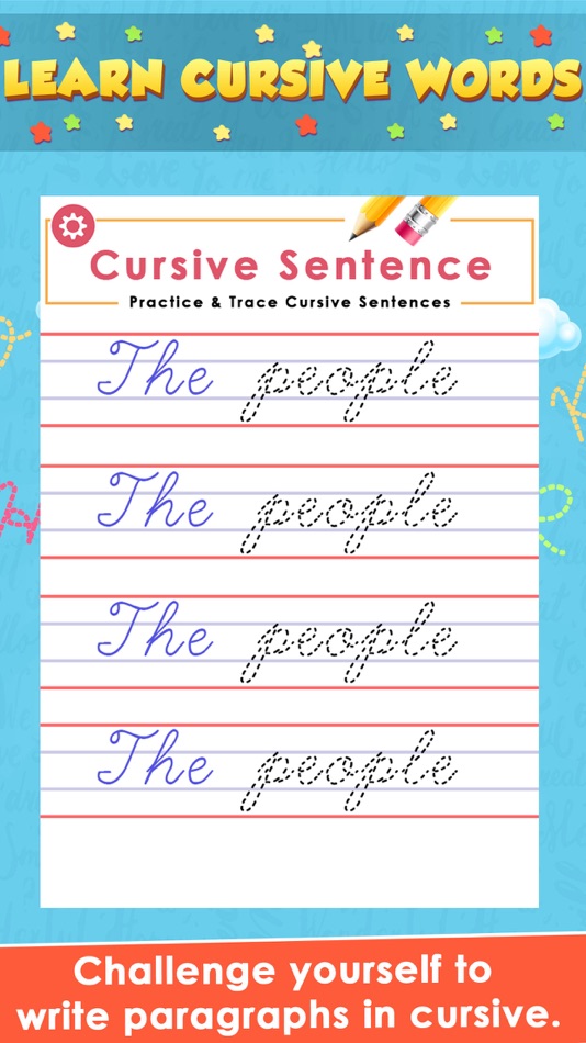#4. Learn Cursive Writing (iOS) بواسطة: BHADRIK MEHTA