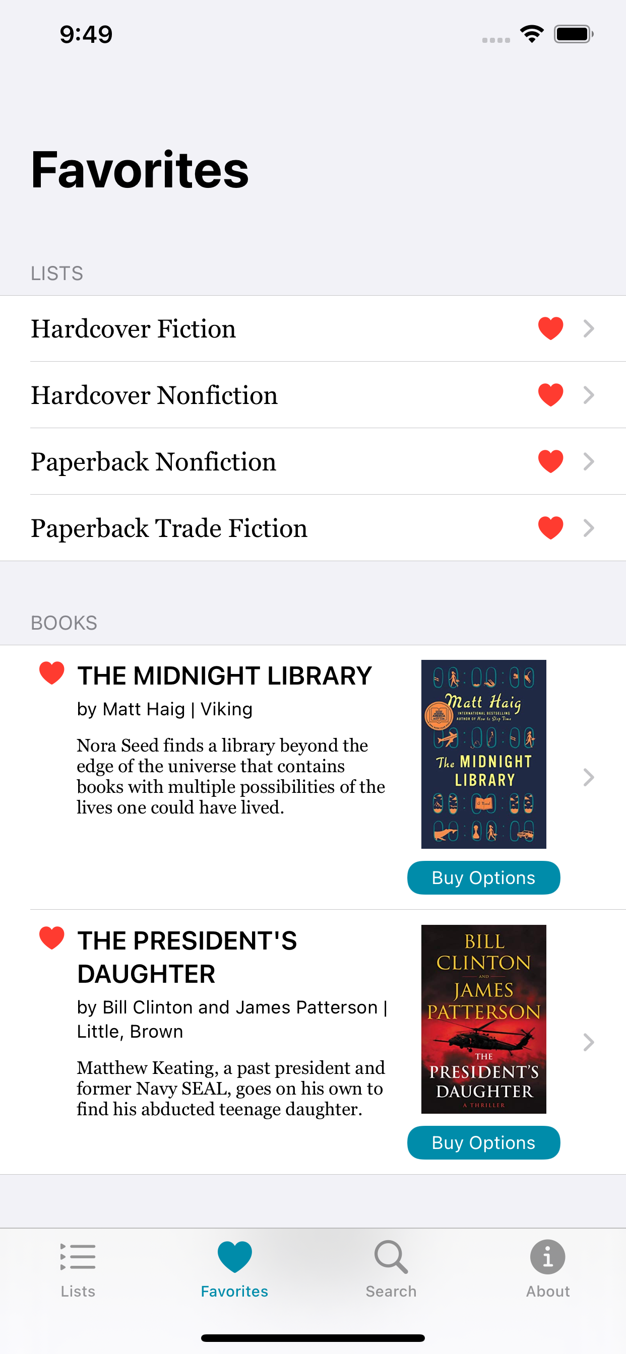 The Best Seller List