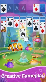 solitaire klondike fish iphone screenshot 2