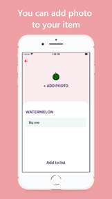 ShopList :Shared shopping list screenshot