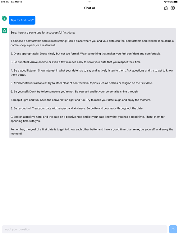FTChatAI: Chat AI & AI image iPad screenshot