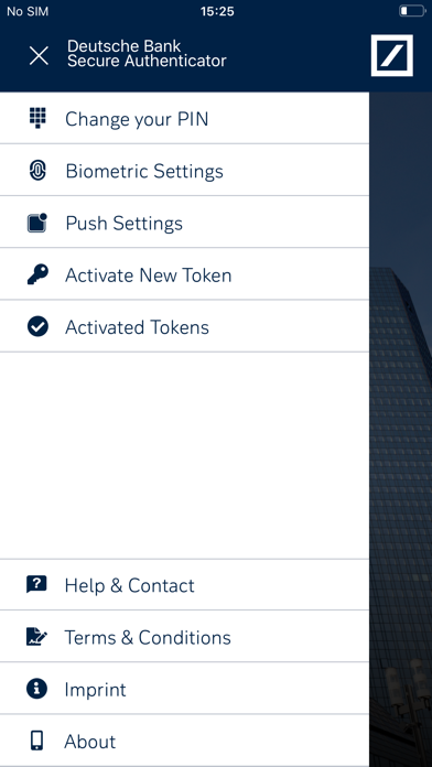 DB Secure Authenticator Screenshot