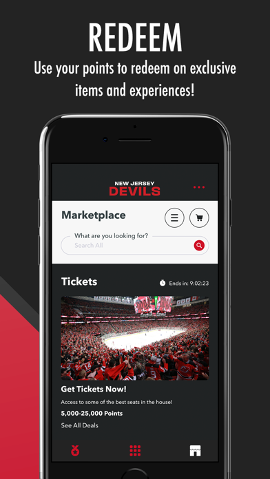 NJ Devils: Black & Red Rewards Screenshot