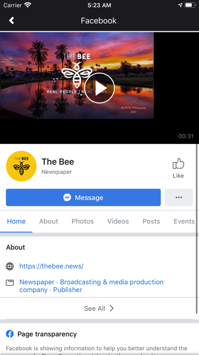The Bee News app screenshot 2