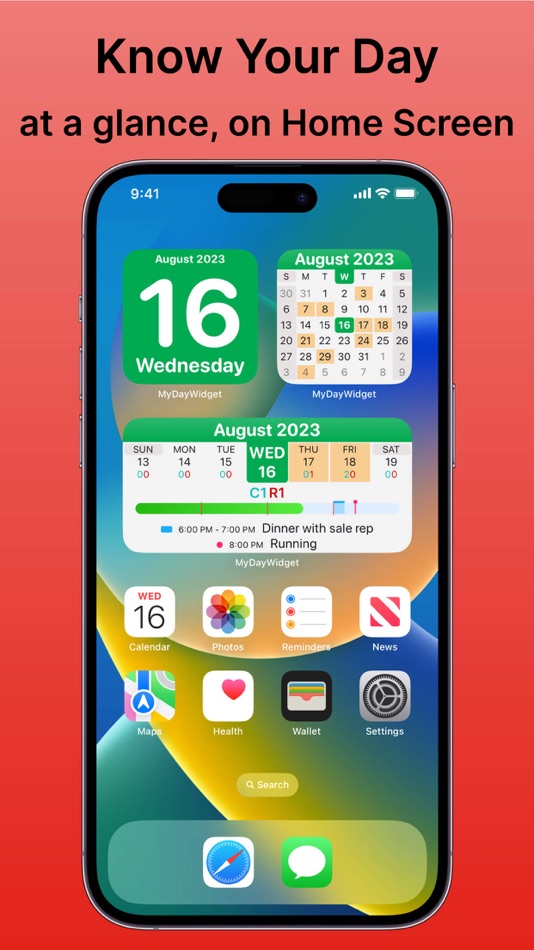 #3. MyDayWidget - Calendar Widgets (macOS) 由: Boonyawat Laongthong