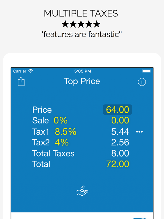 Sales Tax Discount Calculator iPad screenshot 4 - Finance app