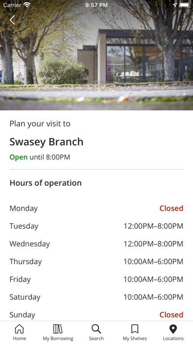 Tacoma Public Library Screenshot