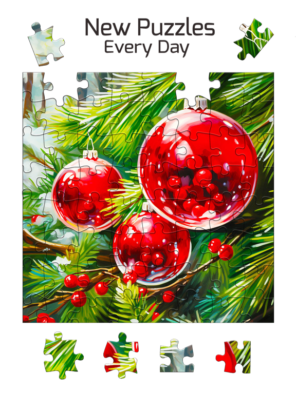 Screenshot #6 pour Christmas Jigsaw Puzzles.