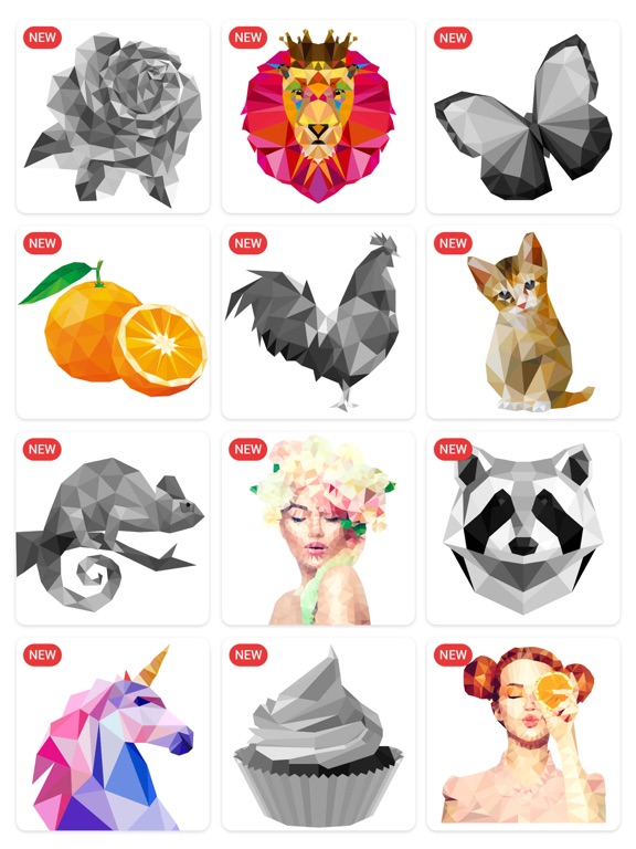 LoPoly –  Puzzle art game iPad screenshot