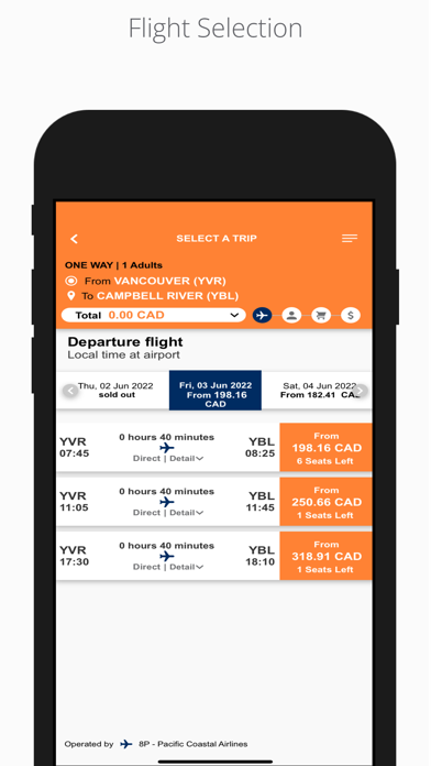 Pacific Coastal Airlines Screenshot