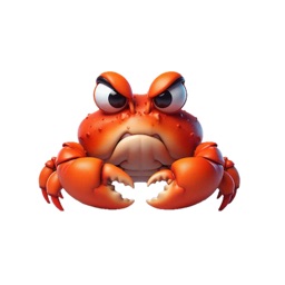 Angry Crab Stickers