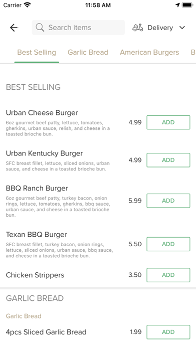 Urban Diner. Screenshot