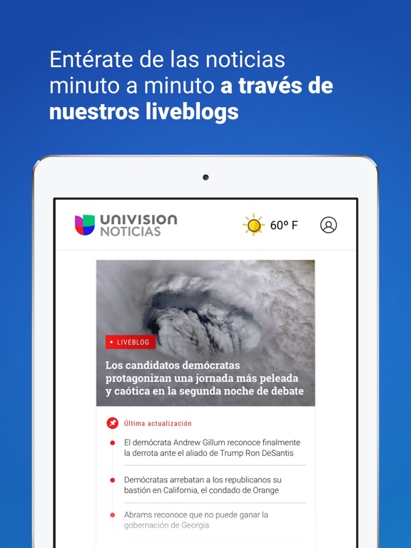 Univision Noticias iPad screenshot 4 - News app