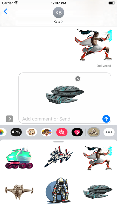 Screenshot #2 pour Star Force Stickers