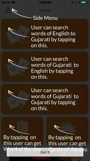 Gujaratilexicon Dictionary screenshot 2