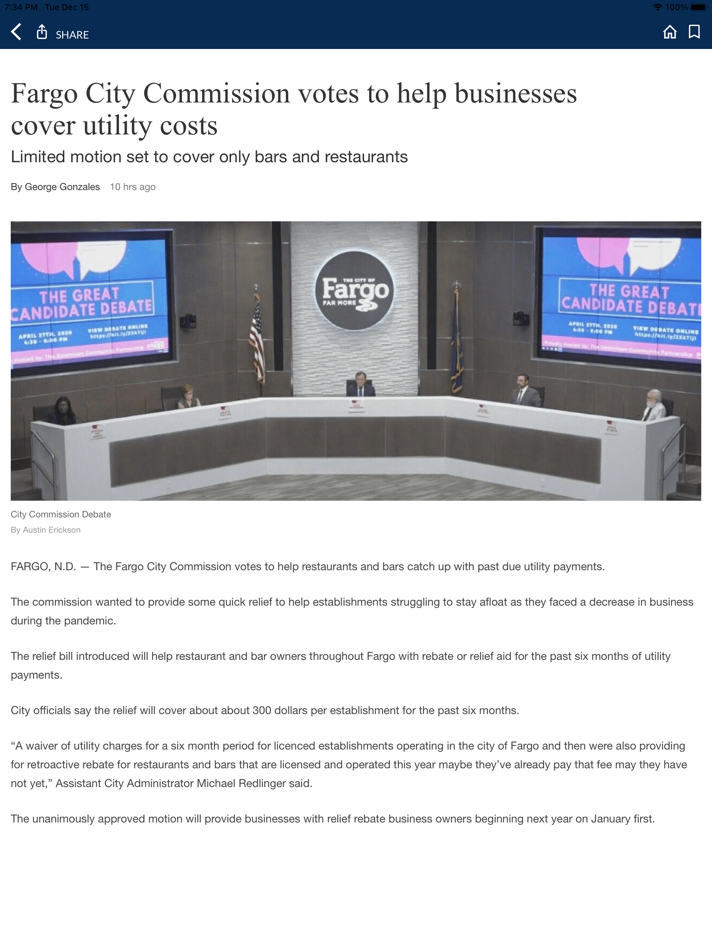 #2. KVRR (iOS) 由: Red River Broadcast Co. LLC and Inergize Digital