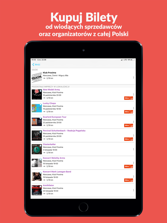 Screenshot #5 pour Coigdzie.pl® concerts & events