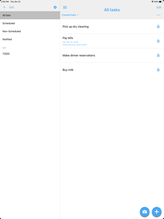 Screenshot #4 pour Reminders 3 - To Do & Planner