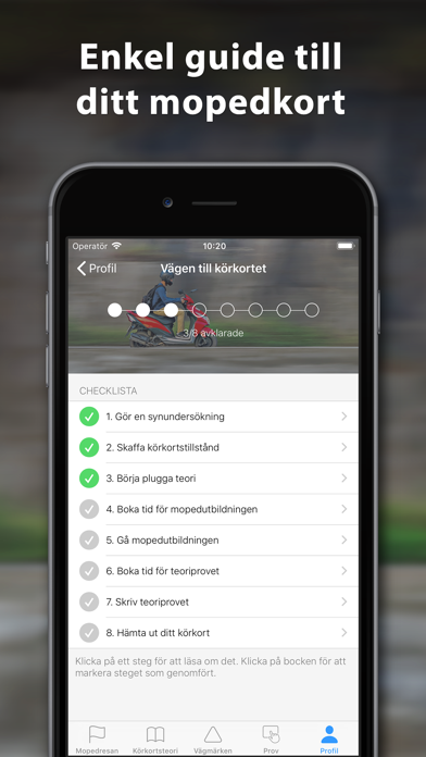 iKörkort Moped Screenshot