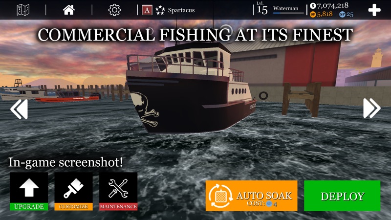 uCaptain Fishing Boat Game screenshot 6