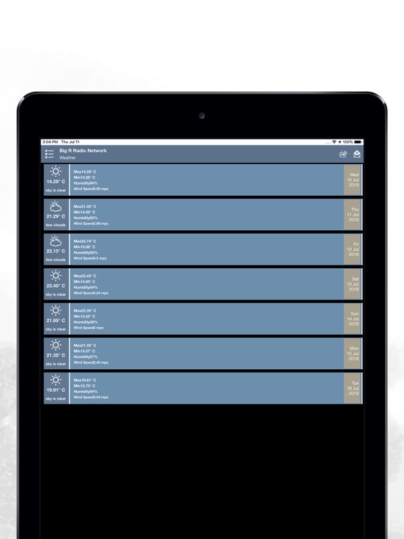 Big R Radio Network iPad screenshot 9 - Music app