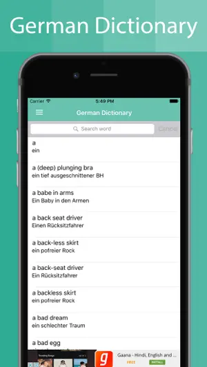 German Dictionary Offline screenshot 2