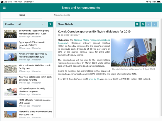 Awsat Trader (GTN) iPad screenshot 5 - Finance app