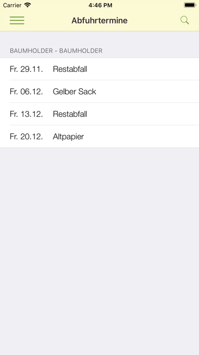 Screenshot #3 pour Abfallapp Landkreis Birkenfeld