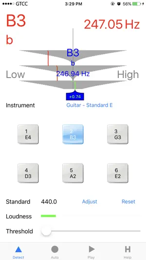 Accurate Guitar Tuner SE screenshot 1