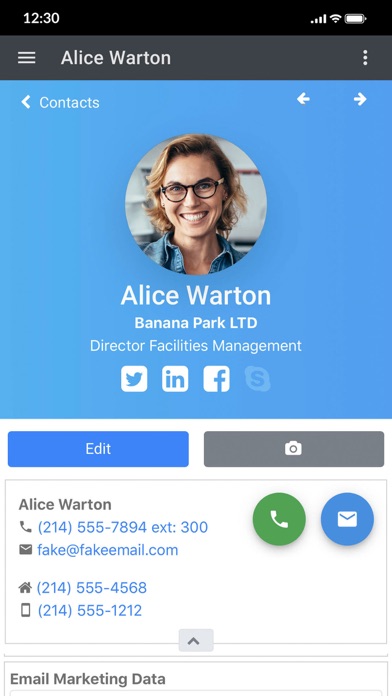 Mothernode CRM iPhone screenshot 1 - Business app
