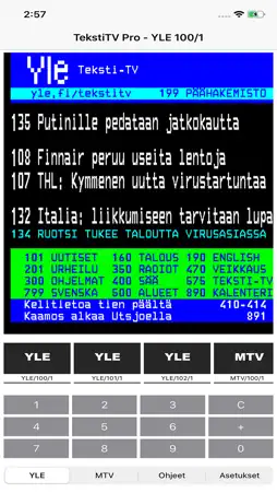 TekstiTV screenshot 1